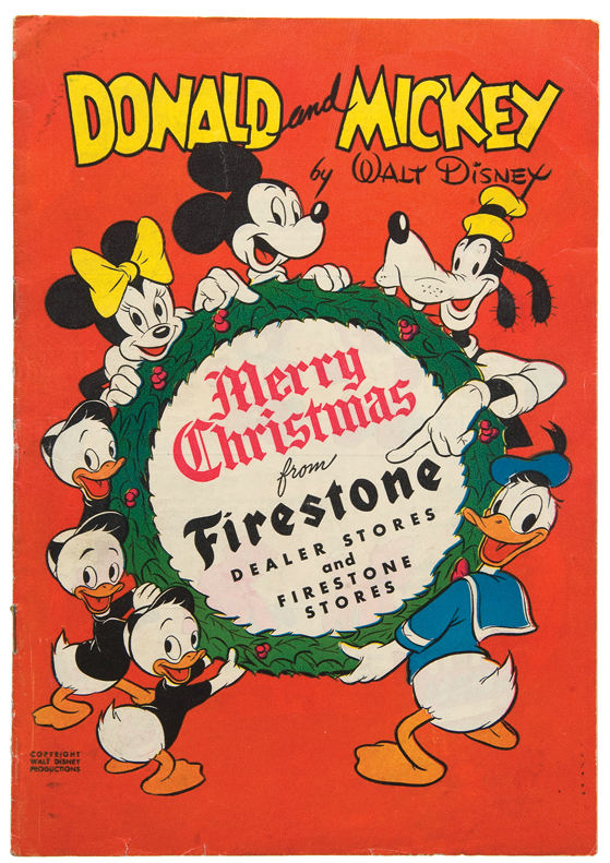 Hake's - DISNEY/FIRESTONE PREMIUM/PROMOTIONAL CHRISTMAS COMIC BOOK FROM ...