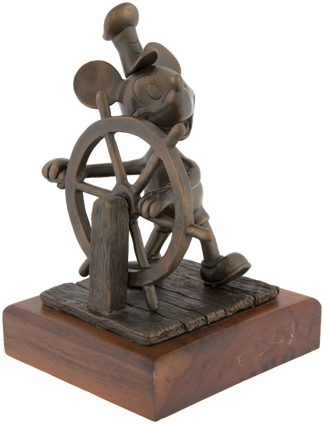 steamboat willie bronze statue