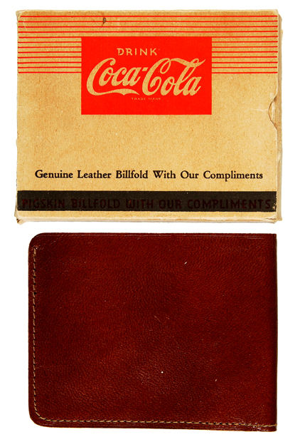 Hake’s - “COCA-COLA” BOXED WALLET/THIMBLE HOLDER.