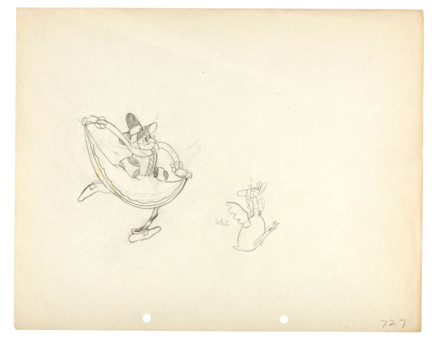 Hake's - SILLY SYMPHONIES ORIGINAL PRODUCTION DRAWING PAIR.