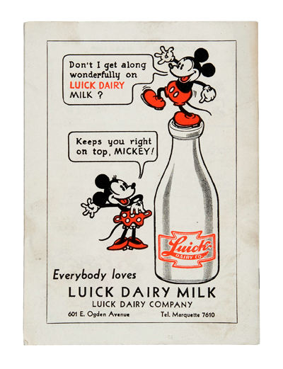 Hake's - MICKEY MOUSE DAIRY PROMOTION MAGAZINE FIRST ISSUE.