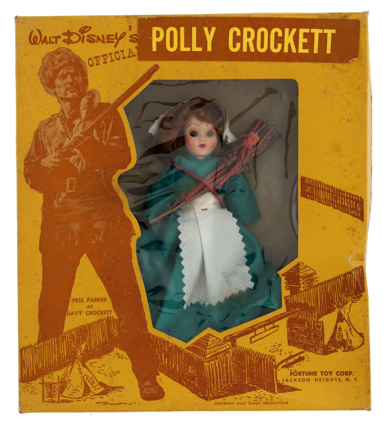 Original outlet 1955's Walt Disney Davy Crockett collector doll. Fortune Toy Corp. NY in original box.