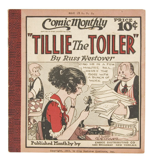 Hakes “comic Monthly Tillie The Toiler” Platinum Age Comic Book