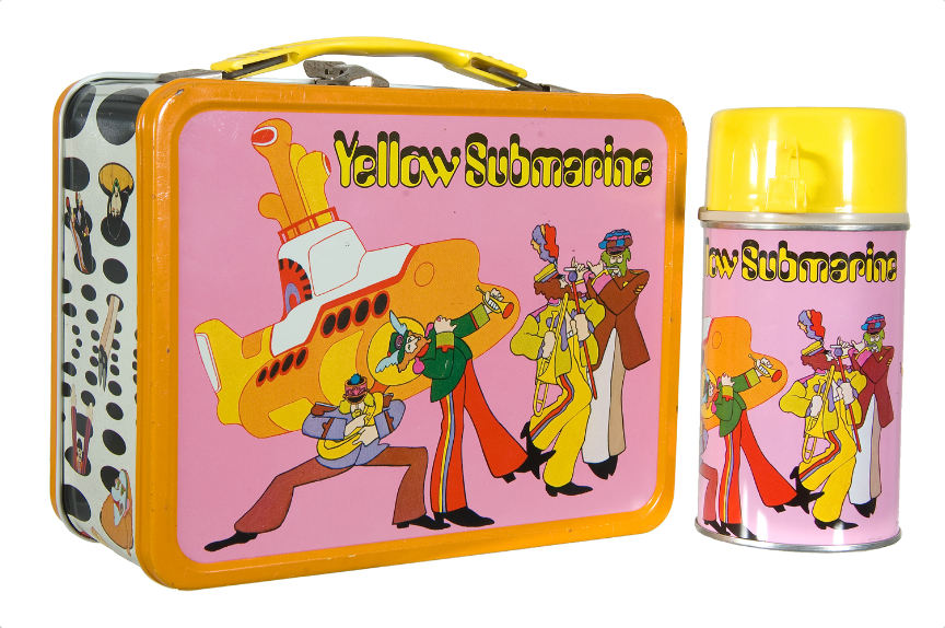 Hakes The Beatles “yellow Submarine” Lunch Box With Thermos 1555