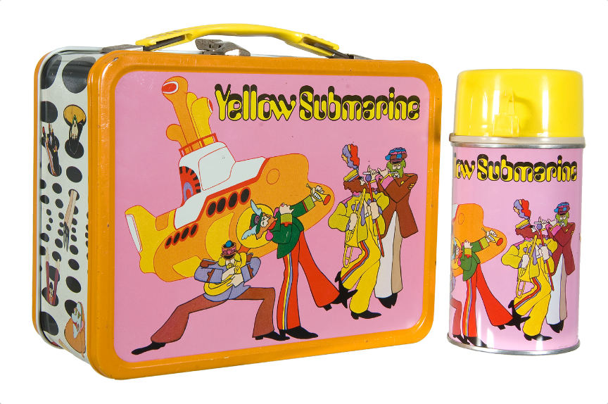 Hakes The Beatles “yellow Submarine” Lunch Box With Thermos 8231