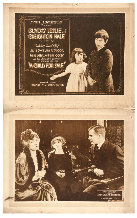 Hake's - “A CHILD FOR SALE” ORIGINAL 1920 SILENT MOVIE RELEASE