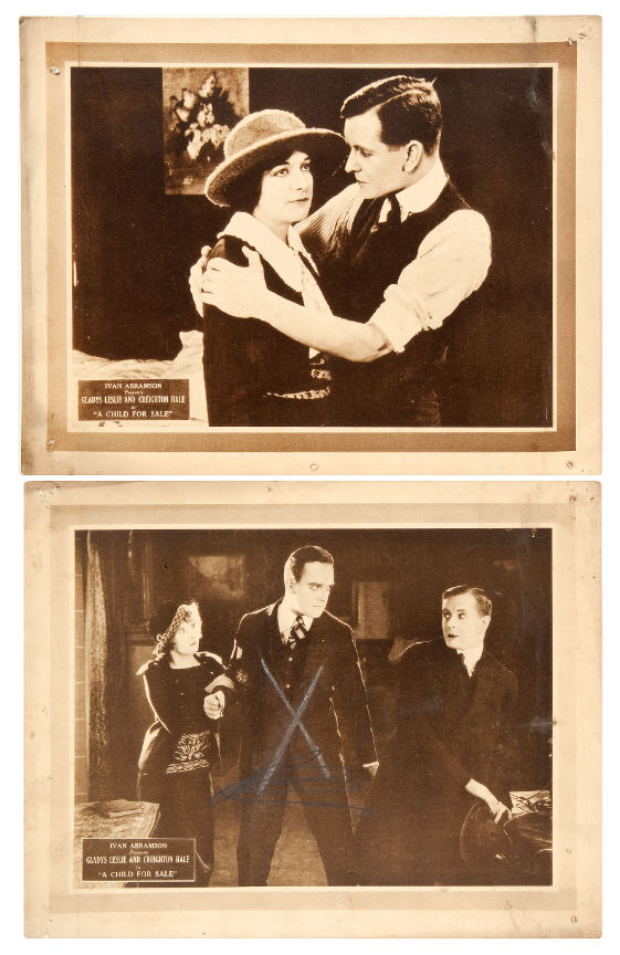 Hake's - “A CHILD FOR SALE” ORIGINAL 1920 SILENT MOVIE RELEASE PRESS BOOK/SEVEN  LOBBY CARDS.