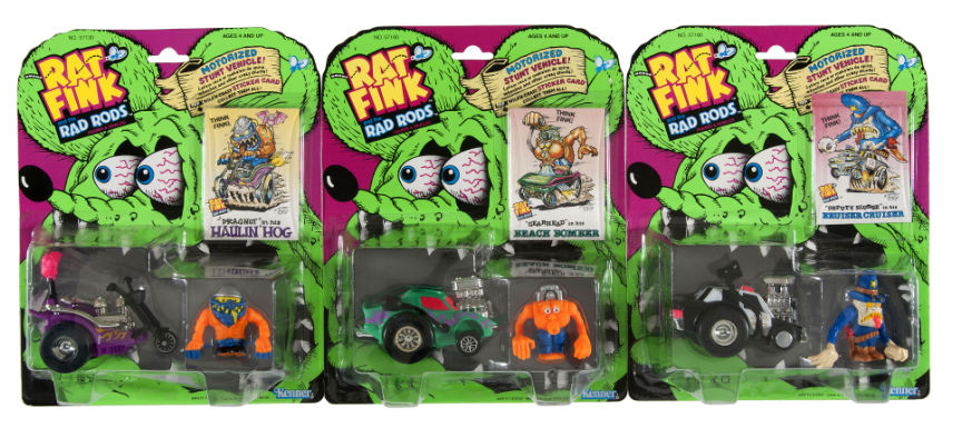 Hake's - RAT FINK AND THE RADS RODS SET OF SEVEN.