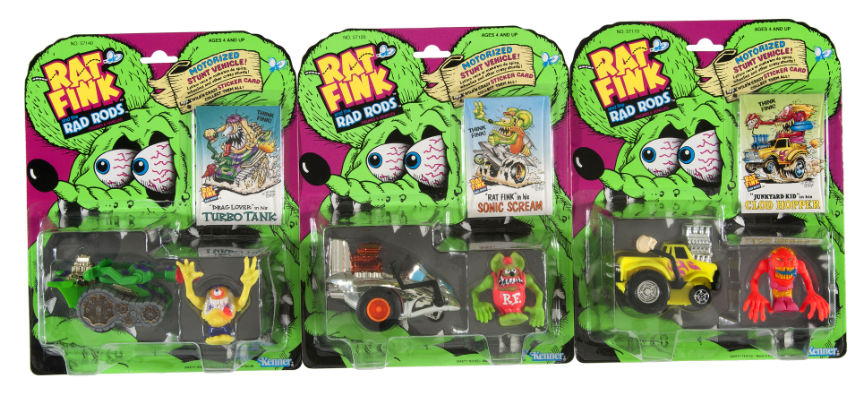 Hake's - RAT FINK AND THE RADS RODS SET OF SEVEN.