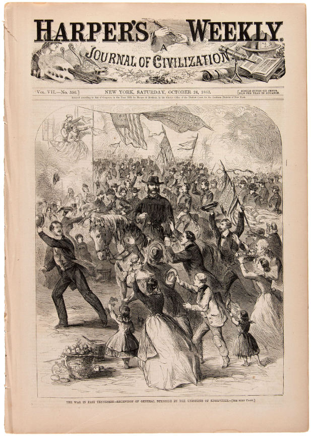 Hake's - “HARPER’S WEEKLY” 1863-1864 LOT OF 12 ILLUSTRATED CIVIL WAR ...