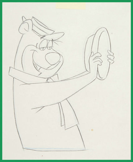 Hake's - YOGI BEAR COMMERCIAL ORIGINAL PRODUCTION DRAWING SEQUENCE.