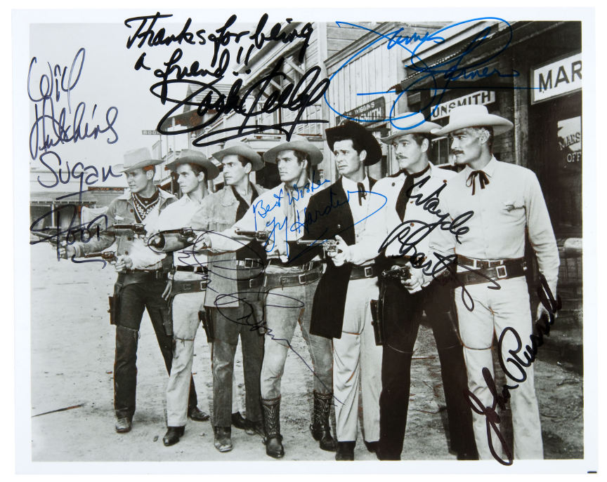 Hake's - WARNER BROS. TV WESTERN STARS MULTI-SIGNED PHOTO.