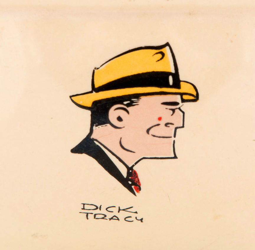 Hake's - DICK TRACY CHARACTERS 3 PIECE DISH SET.