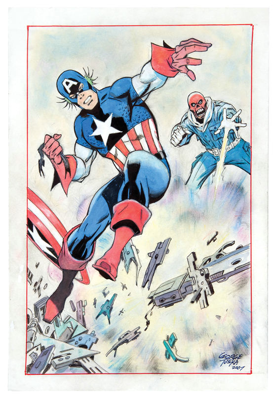 Hake's - CAPTAIN AMERICA SPECIALTY ART BY GEORGE TUSKA.